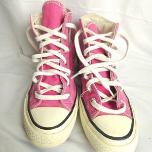 Converse Unisex M 4 W 6 Pink Chuck 70 High Top Canvas Casual Shoes Sneakers